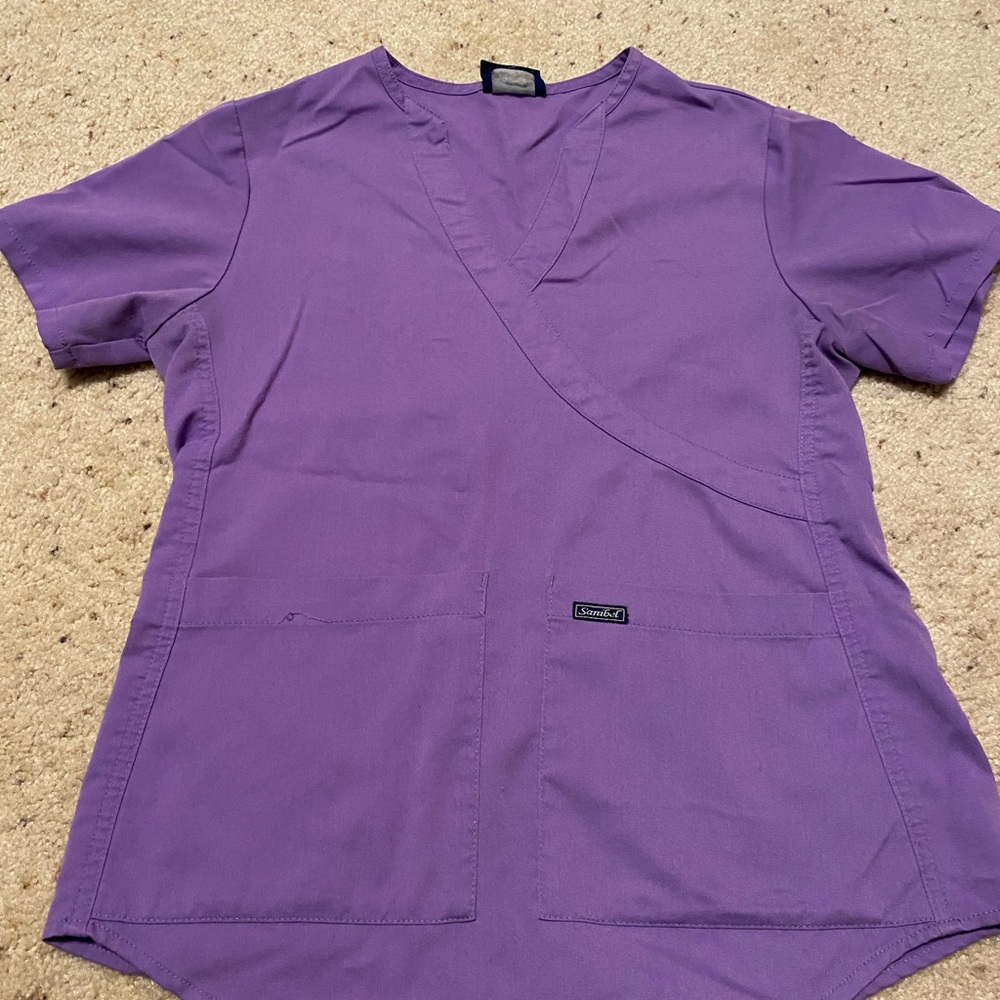 Purple Sanibel Scrub top